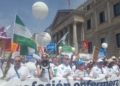 protesta Más de 8.000 enfermeras se manifiestan para exigir mejoras reales para un Sistema Sanitario “enfermo”