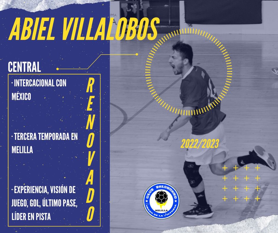 Abiel Villalobos renueva en el Melilla Sport Capital Virgen de la Victoria