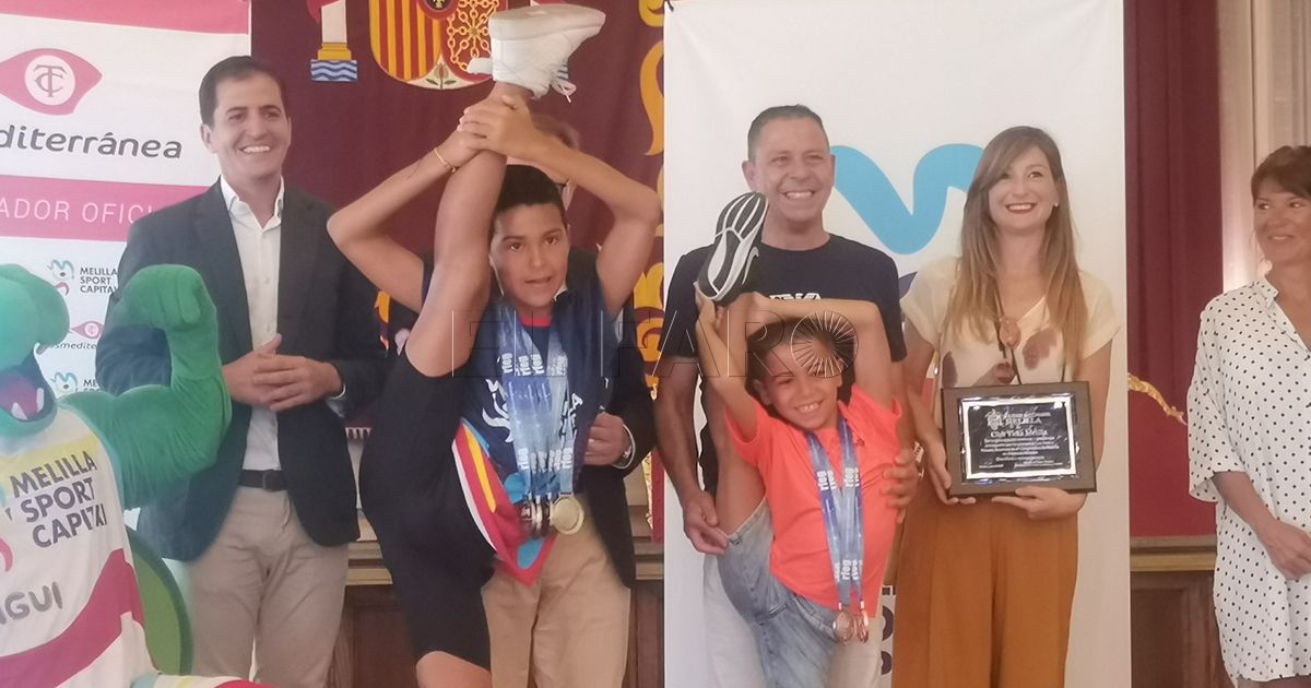 4949494994949494949494 La Ciudad rinde homenaje a los gimnastas Leo Faus y Neizan Buyemaa