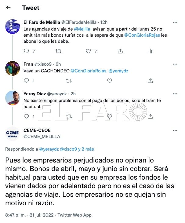 El tuti de Yeray Díaz Bonos turísticos impagados: la morosidad habitual