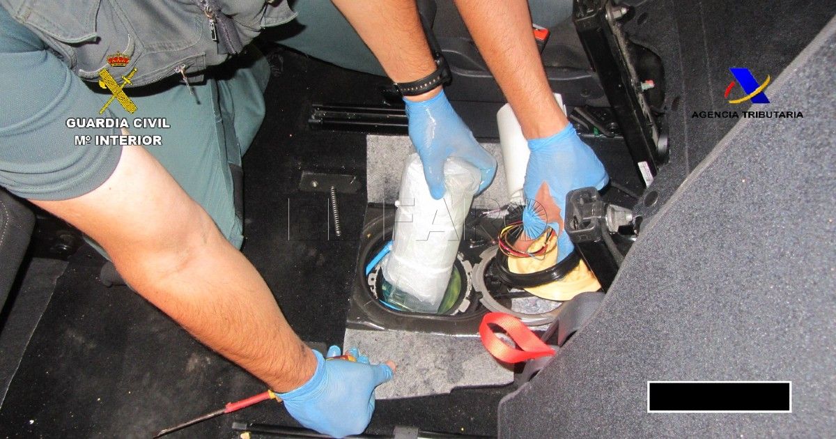 Guardia Civil La Guardia Civil decomisa casi 46 kilos de polen de hachís en el puerto de Melilla