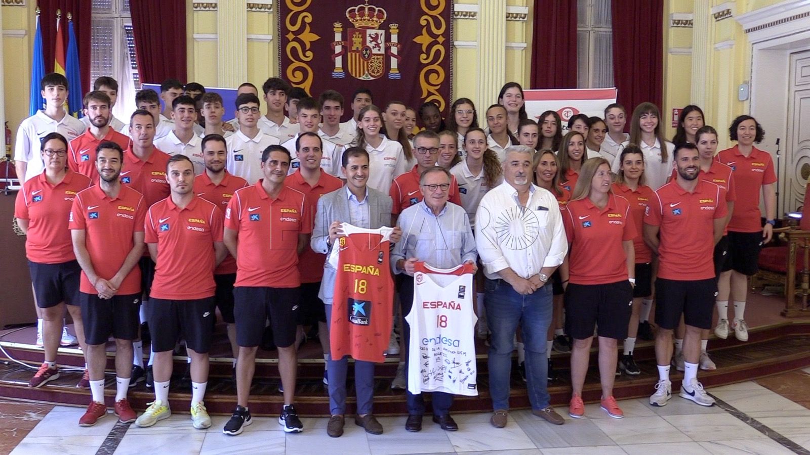 IMG 20220706 WA0026 La Ciudad le da la bienvenida a los U-15 de España