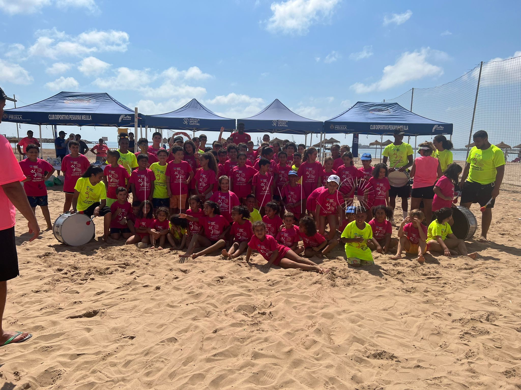 IMG 20220715 WA0026 Fin a los primeros participantes del II Campus de Voley Playa