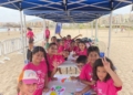 IMG 20220721 WA0051 El taller de yoga llega al campus de voley playa