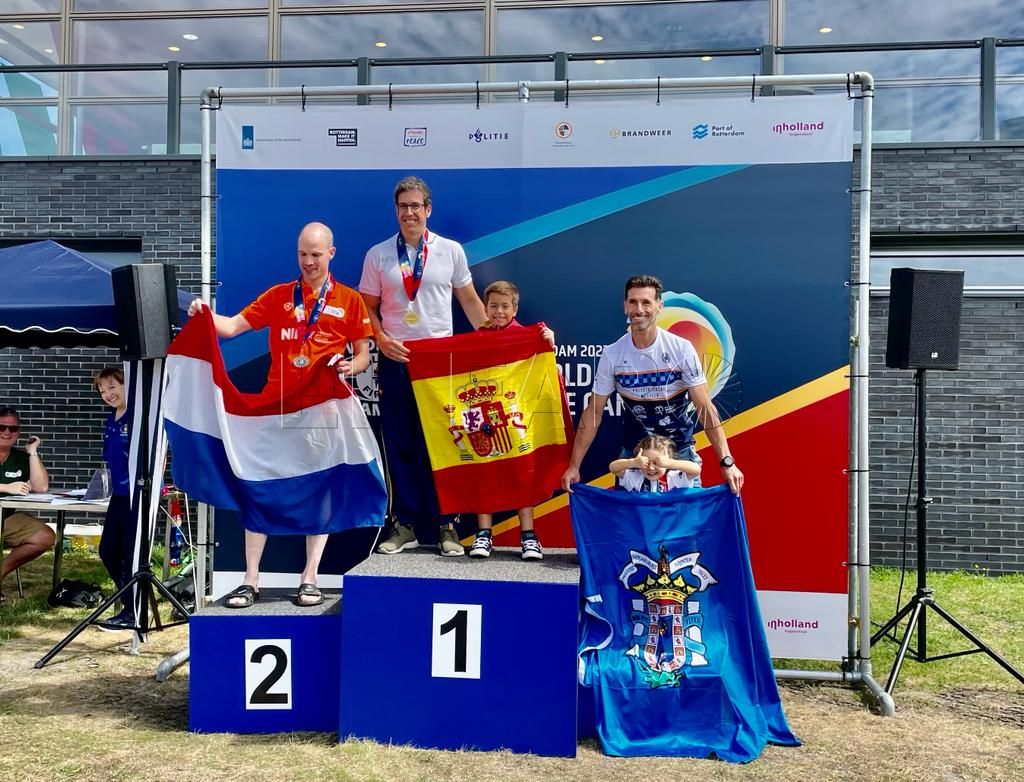IMG 20220728 WA0040 Luismi Ruiz suma el bronce en los 3.200 en aguas abiertas en el Mundial para policías y bomberos