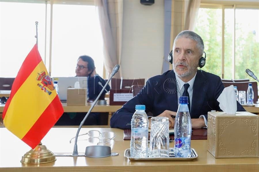MARLASKA OK MARRUECOS Marlaska en Rabat: "Trabajamos para hacer frente a las mafias y a la violencia"