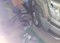 droga vehiculo 2 La Guardia Civil decomisa casi 46 kilos de polen de hachís en el puerto de Melilla