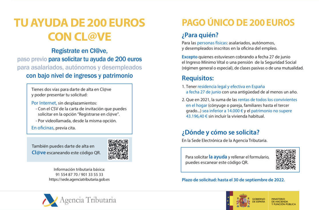 image 6487327 1 e1657278677824 Ya se puede pedir la ayuda de 200 euros del Gobierno para hogares vulnerables