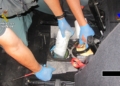 localizacion droga primer vehiculo La Guardia Civil decomisa casi 46 kilos de polen de hachís en el puerto de Melilla