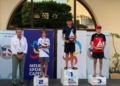 1o optmist general. José Manuel Cuéllar y podio La entrega de premios puso punto final a la participación en Optimist e Ilca 4 y 6