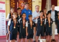 22 La Peña Real Madrid y el Rusadir alevín de fútbol playa, en el Salón Dorado