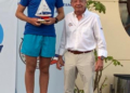 3o Ilca6. José Pérez La entrega de premios puso punto final a la participación en Optimist e Ilca 4 y 6