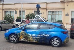 Coche Google 1 El coche de Google Street View, en Melilla
