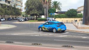 Coche Google Maps El coche de Google Street View, en Melilla