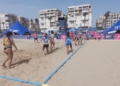 IMG 20220813 114842 Intensa jornada la Supercopa de España de balonmano playa en la playa de San Lorenzo
