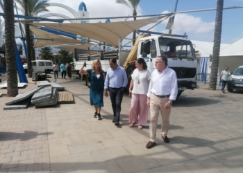 WhatsApp Image 2022 08 23 at 12.52.32 1 Miembros del Gobierno visitan los últimos trabajos del recinto ferial