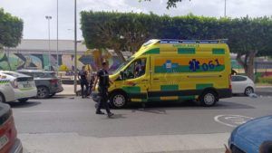 ambulancia 061 general astilleros Los Bomberos sofocan un incendio en Las Palmeras