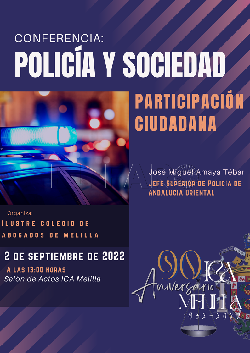 image001 El Colegio de Abogados de Melilla organiza una conferencia sobre Policía y sociedad