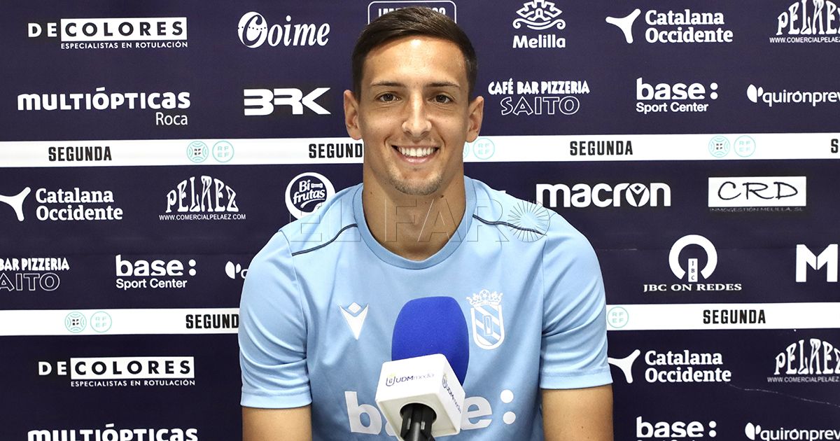 Dani Martín, jugador de la UD Melilla: “El equipo está demostrando que tiene una identidad e idea de juego”