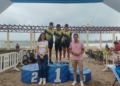 305658060 5776648482380345 5846544440659954095 n Álvaro Martínez y Lidia Castillo se llevan el triunfo en el Triatlón Día de Melilla