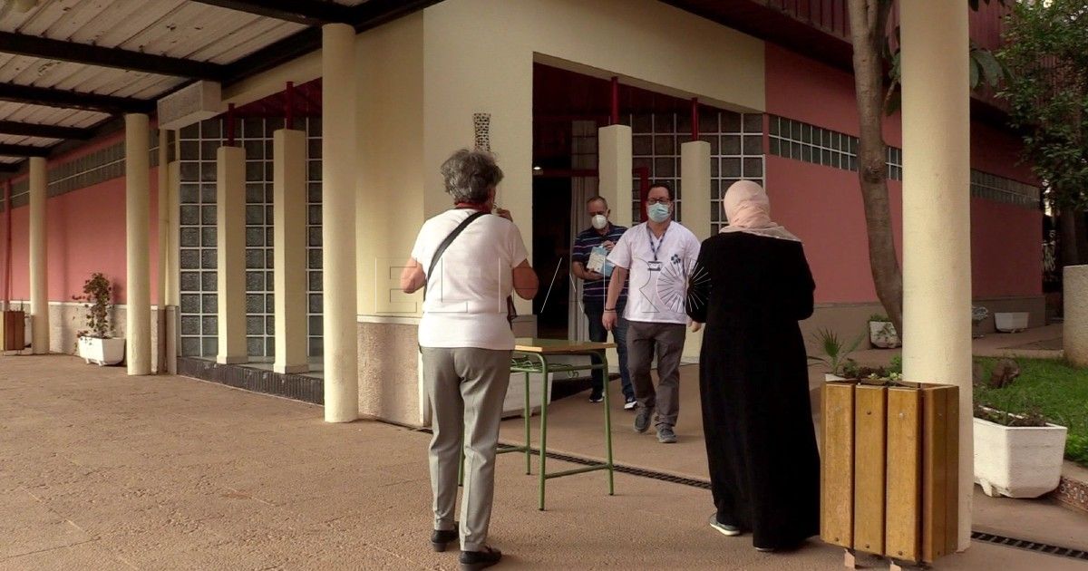 Centro de vacunación Vacunadas 133 personas en Melilla en el primer día de la cuarta dosis anticovid