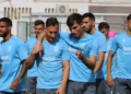 FcC945BXEAEc6ej Tras el entrenamiento toda la plantilla de la UD Melilla a la Feria