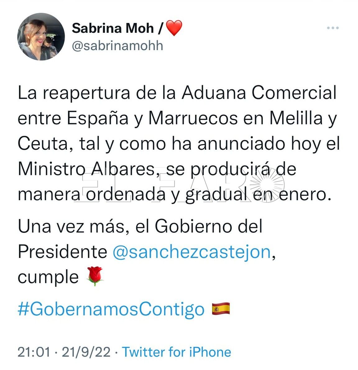 Moh Albares anuncia el paso de mercancías por puestos aduaneros de Melilla y Ceuta en enero de 2023