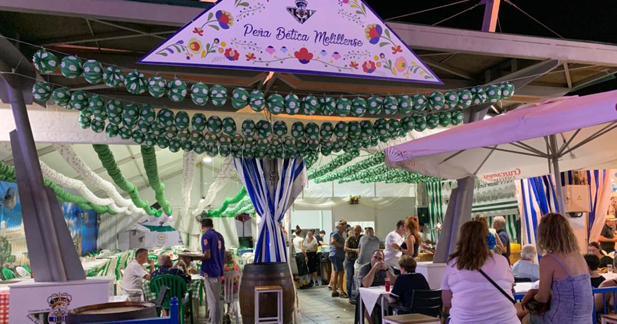 Peña Bética Un rincón andaluz en la Feria de Melilla