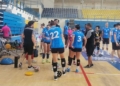 b Rachid Bussian visita al Melilla Sport Capital masculino y femenino