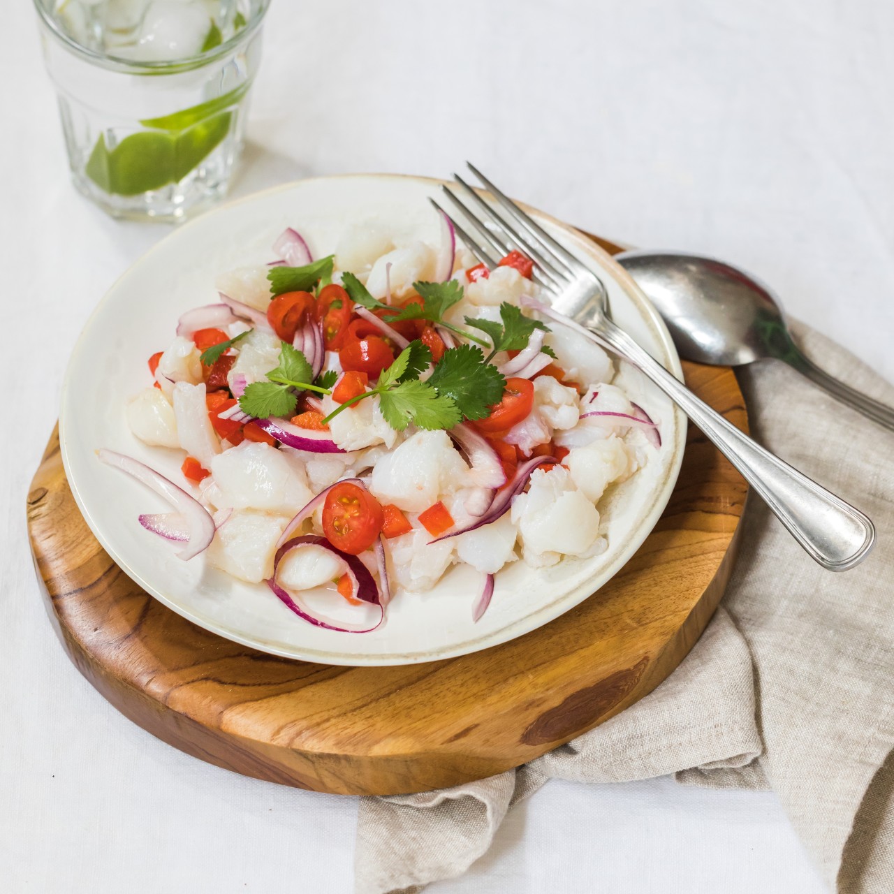 Ceviche de bacalao frescor y sabor en cada bocado Cocina en otoño: Tres fáciles recetas para celebrar el Día del Chef