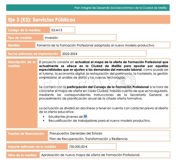 FP 1 La ministra Isabel Rodríguez anuncia en Melilla un Plan de Empleo para 1.500 parados
