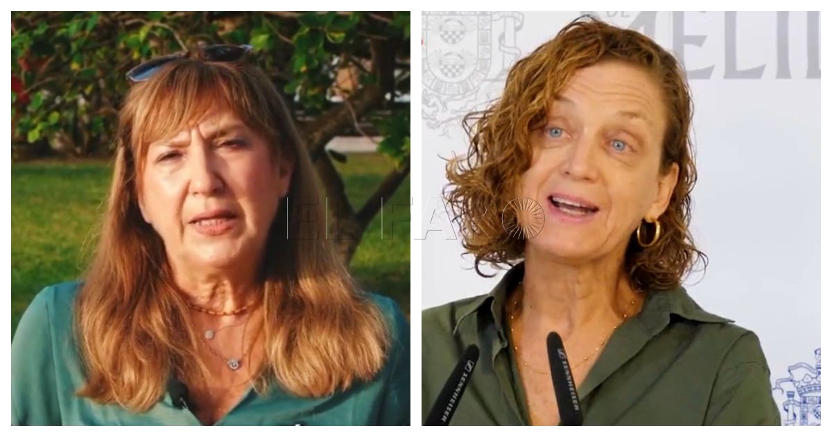 Josefa López y Gloria Rojas, de izquierda a derecha.