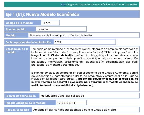 PLAN EMPLEO La ministra Isabel Rodríguez anuncia en Melilla un Plan de Empleo para 1.500 parados