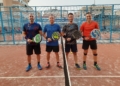 Semifinal 2a masculina ganadores pareja derecha Éxito del V Torneo Veteranos