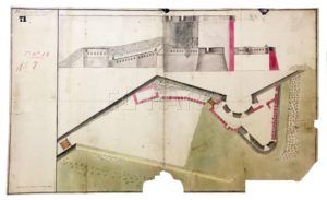 imagen 1 El Centro de Historia y Cultura Militar de Melilla expone un plano original del Fuerte de San Antonio de la Marina