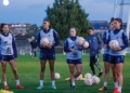 23D 8 Argentina llegó ayer y ya pisó el césped en un entreno vespertino