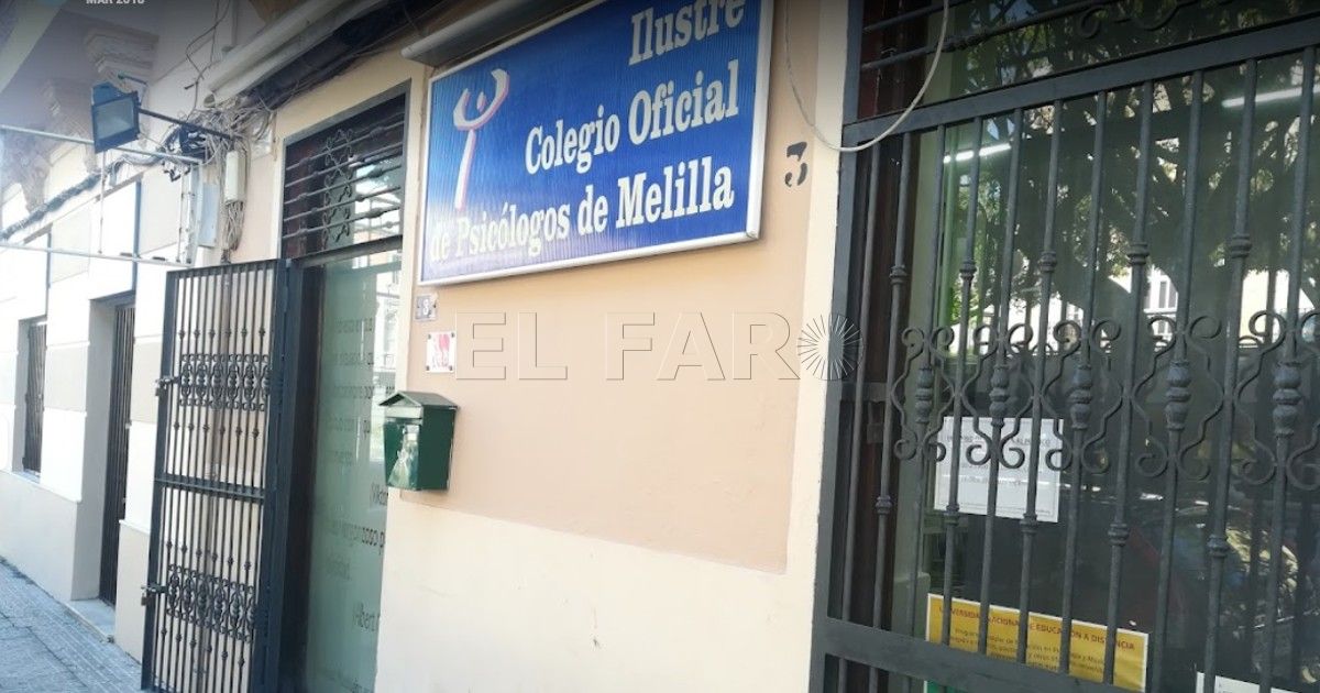 Colegio de Psicólogos de Melilla Dimite el decano del Colegio de Psicólogos de Melilla por "circunstancias personales"