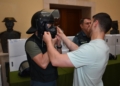 J La Comandancia de la Guardia Civil de Melilla recibe 150 cascos antidisturbios y máscaras antigás