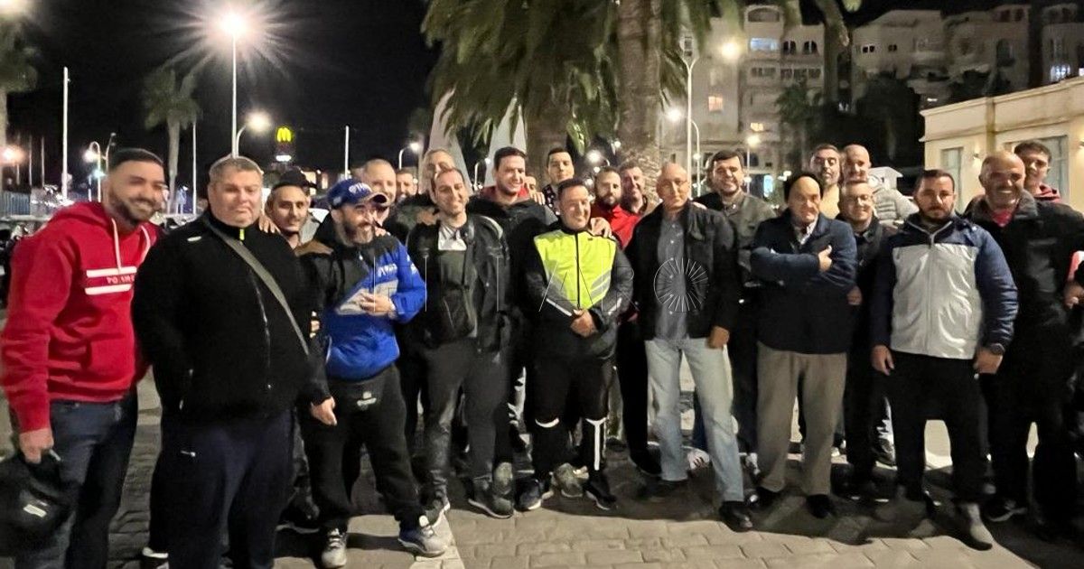 Protesta de Motoristas Protesta de motoristas reclamando un carril para bicis y motos en la frontera de Melilla