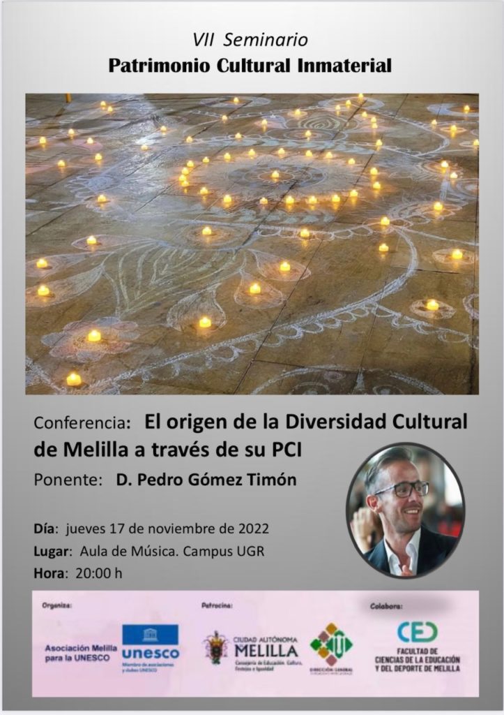WhatsApp Image 2022 11 15 at 10.02.46 1 Unesco-Melilla desarrolla este jueves una conferencia sobre la diversidad cultural de la ciudad en la UGR