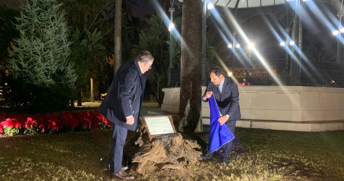 Árbol Melilla inaugura una placa en honor a las víctimas del covid en el Parque Hernández