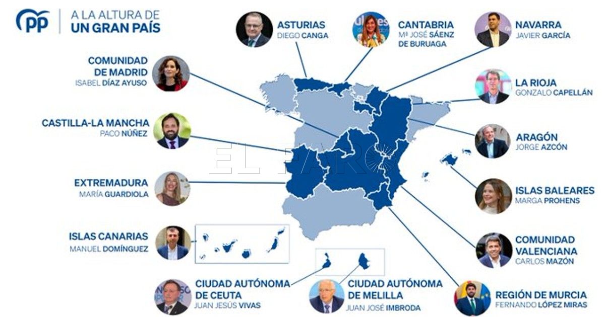 Cartel del PP La confianza serena del PP de Melilla