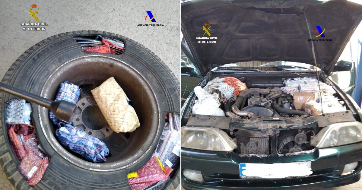Decomiso de mercancías La Guardia Civil decomisa en Beni Enzar tabaco, alcohol, móviles y tablets por valor de 17.000 euros