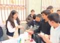 WhatsApp Image 2022 12 19 at 13.24.17 El IES Rusadir dona más de cien kilos de alimentos a la Conferencia Virgen de la Luz