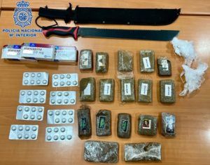 incautación drogas 2 La Policía Nacional detiene a tres personas por tráfico de drogas en Melilla