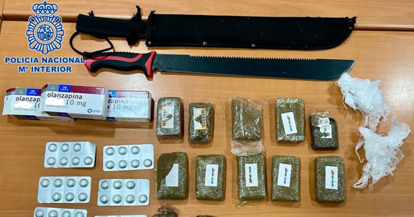 incautación drogas 2 recorte La Policía Nacional detiene a tres personas por tráfico de drogas en Melilla