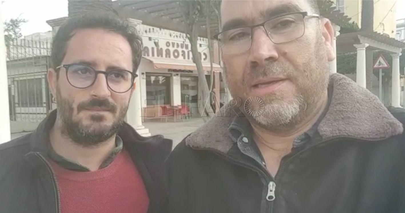 javier y lamrani recorte La rápida reacción de un taxista de Melilla salvó la vida a un pasajero