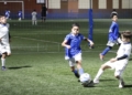 jugada 1 final segunda division CD La Espiguera y UD Melilla, campeones de Copa en Tercera y Segunda Benjamín de fútbol-8