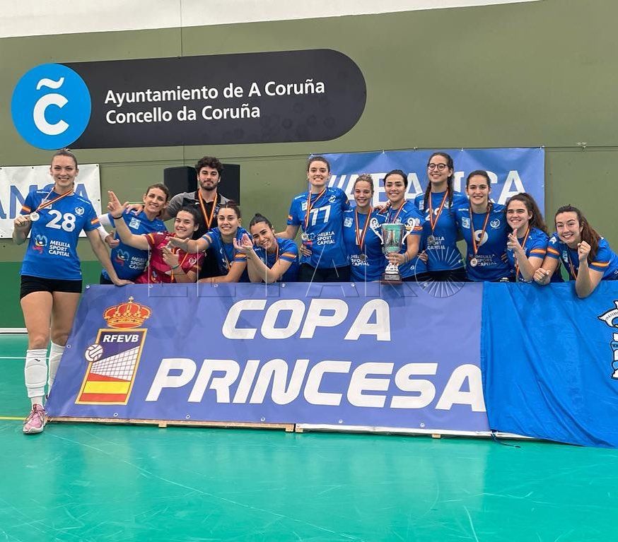 321947232 500930948696630 1465697568609368919 n El CV Melilla, subcampeón de la Copa Princesa 2023