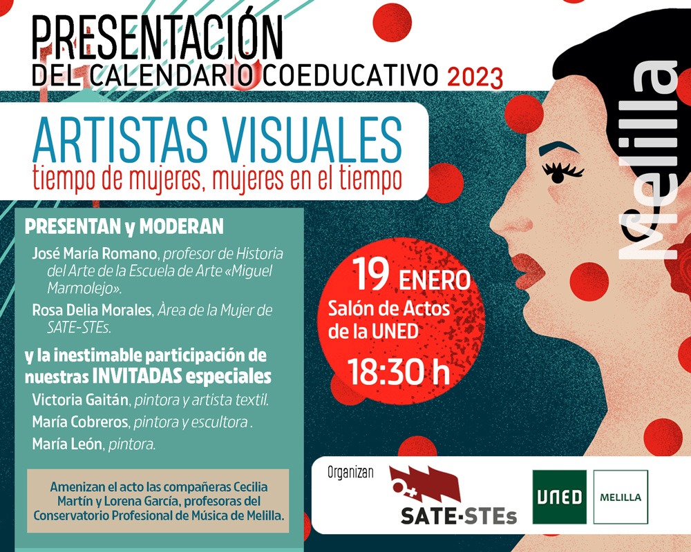 WhatsApp Image 2023 01 13 at 13.06.56 SATE-STEs presenta su nuevo calendario coeducativo 'Artistas Visuales' el 19 de enero